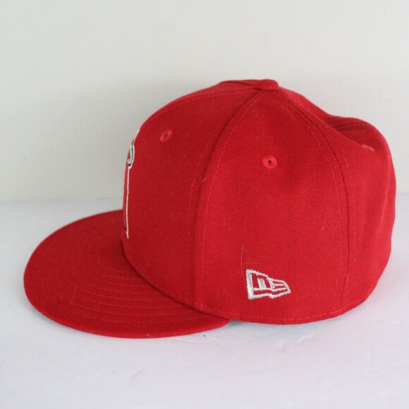 New ERA Los Angeles Angels MLB Wool Fitted Cap 7 1/8 USA Made Hologram Hat - Picture 4 of 8